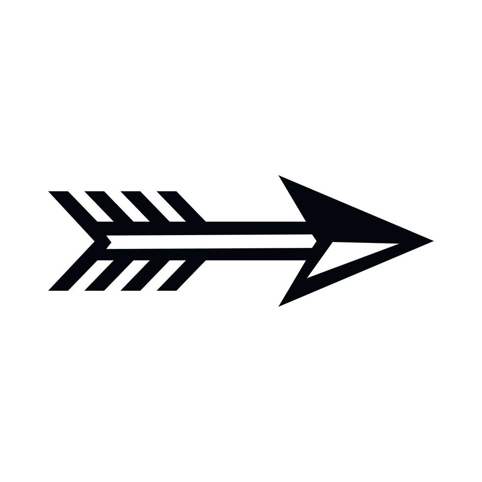 Arrow for archery icon, simple style vector