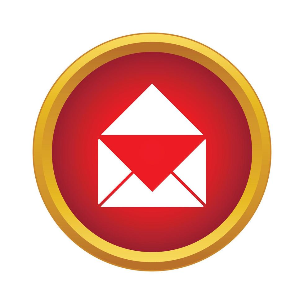 icono de correo electrónico, estilo simple vector