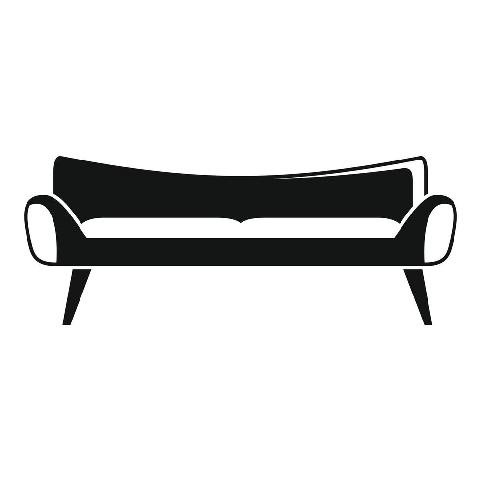 Room sofa icon, simple style vector