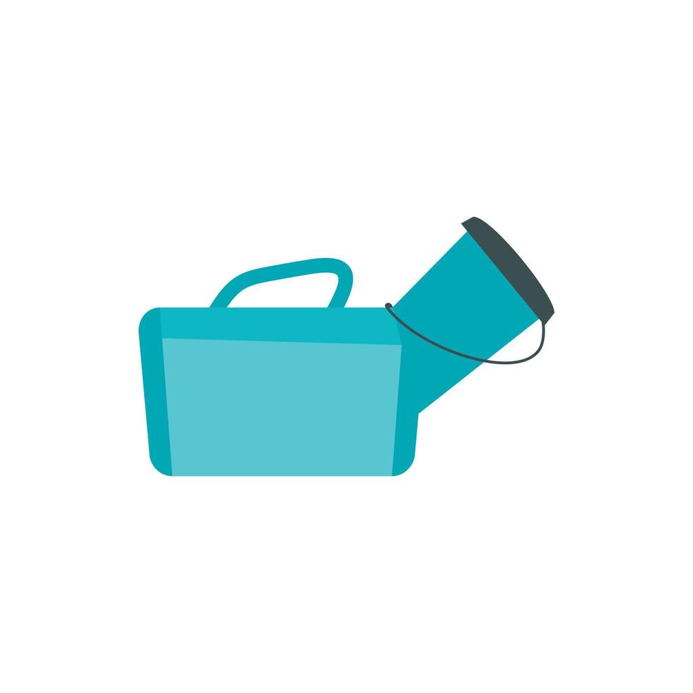 Medical bag icon, flat style vector