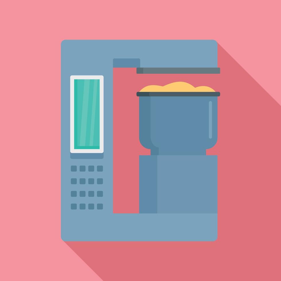 Factory bakery equipment icon, flat style vector