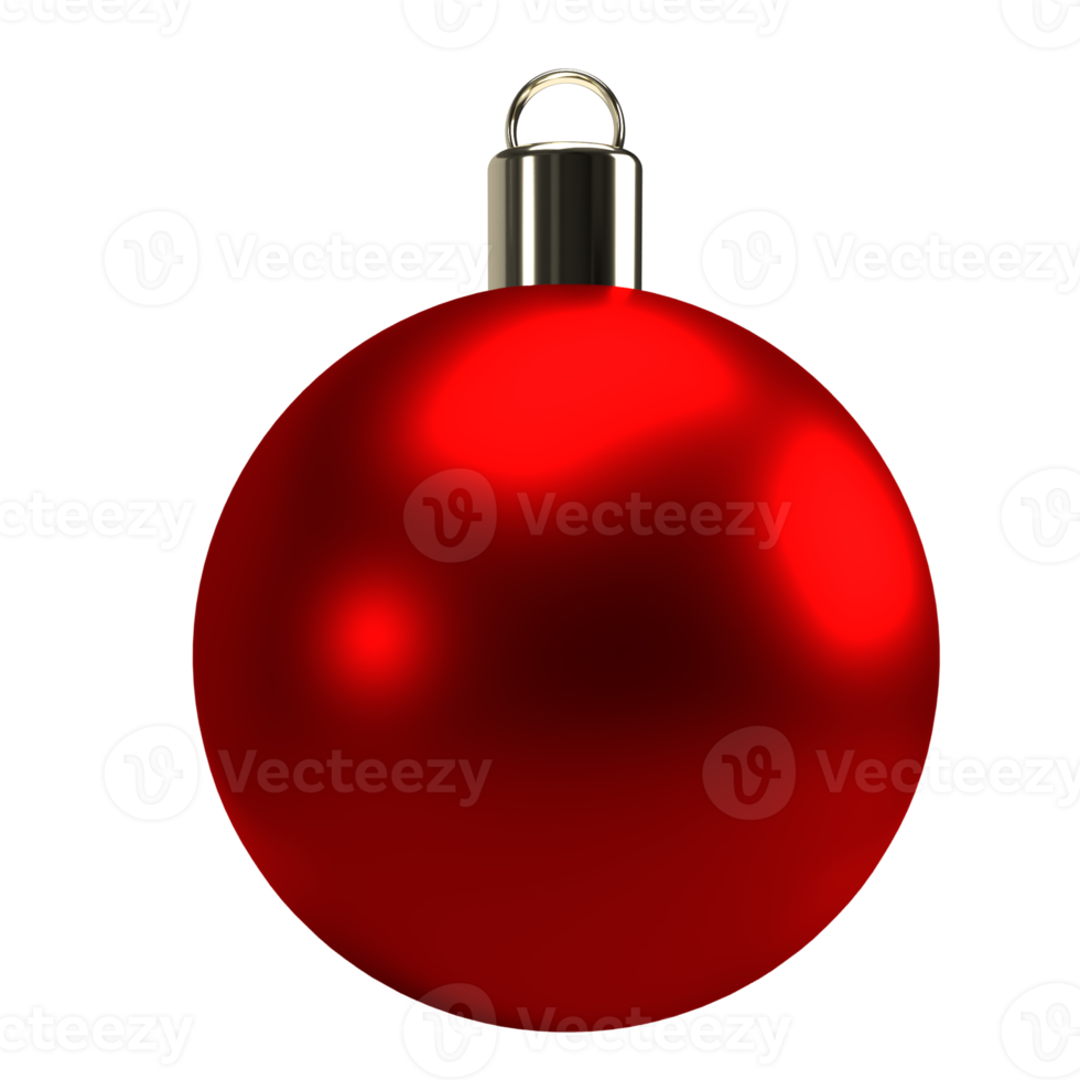 die weihnachtskugel 3d-rendering png bild