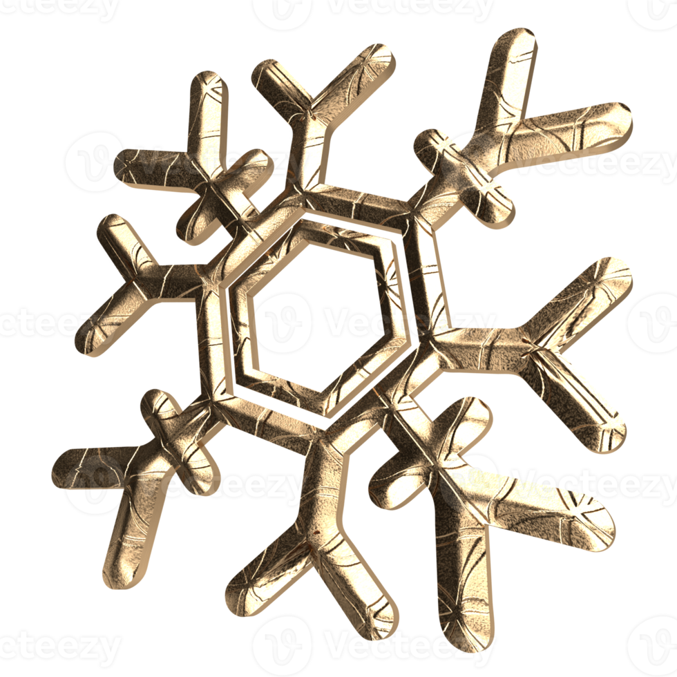 il fiocco di neve 3d interpretazione png Immagine