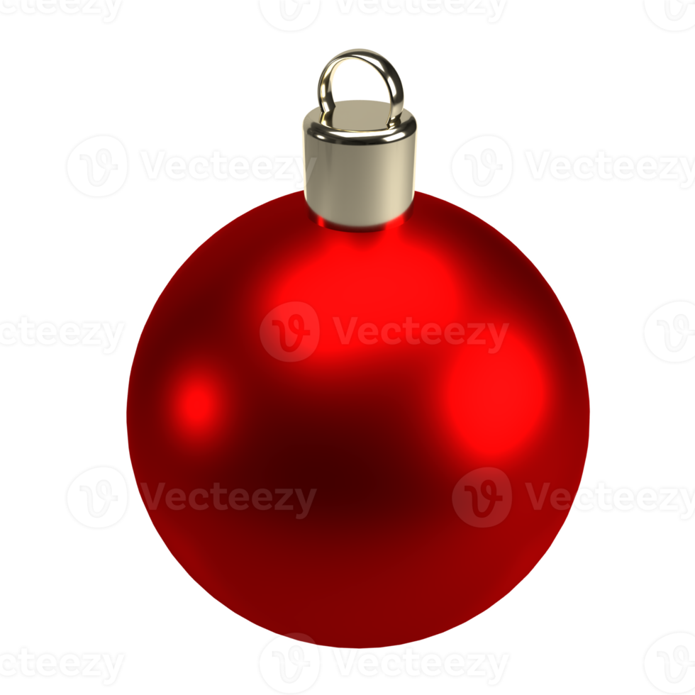 la bola de navidad representación 3d imagen png