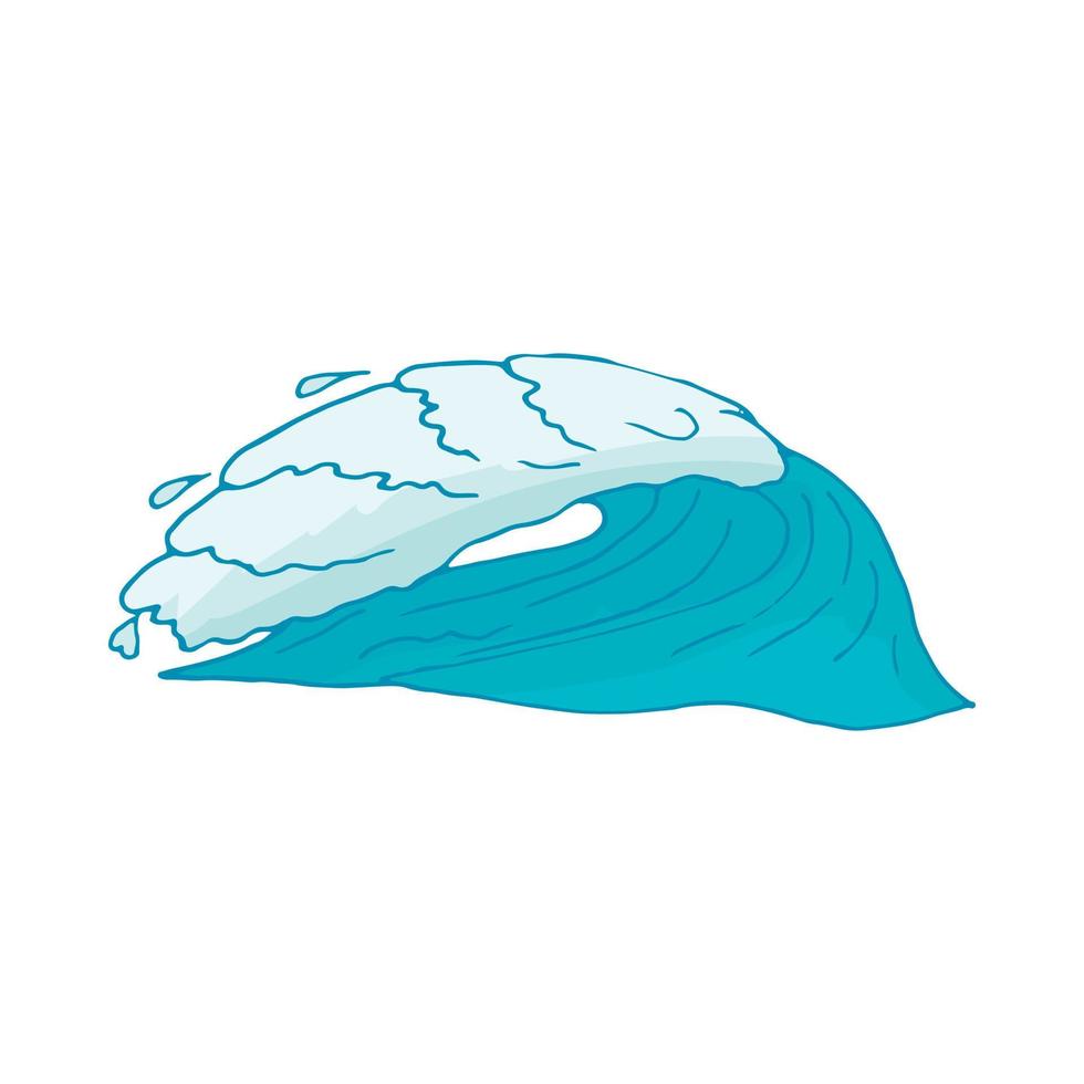 Water wave icon vector