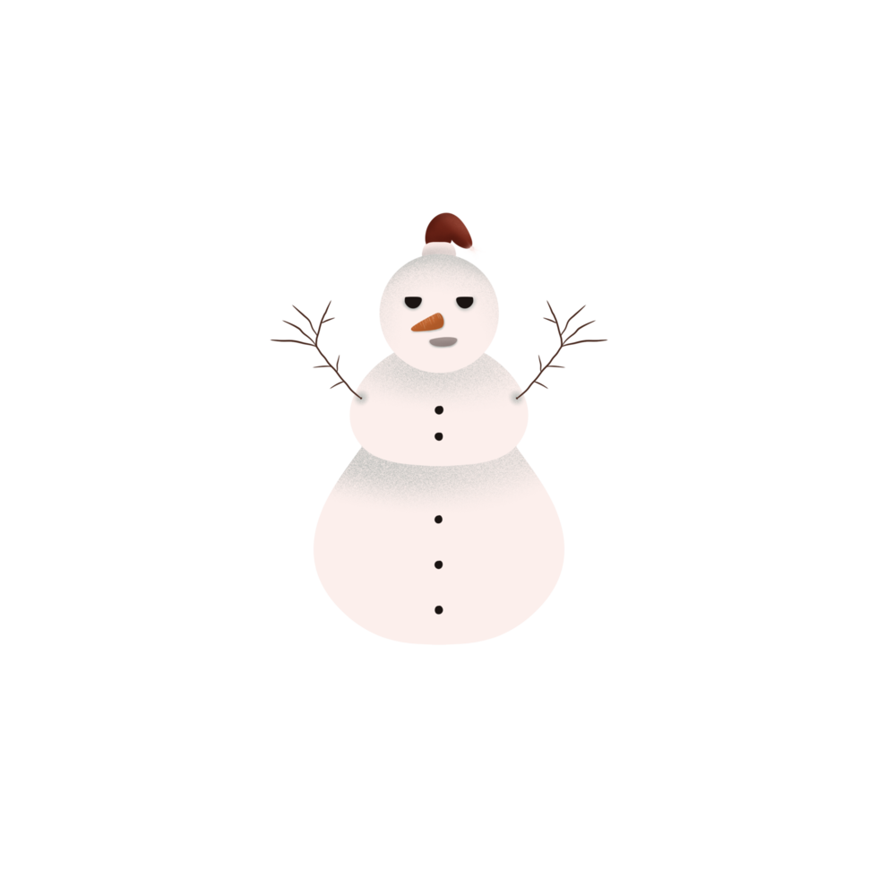 a snowman wearing santa hat 14464930 PNG