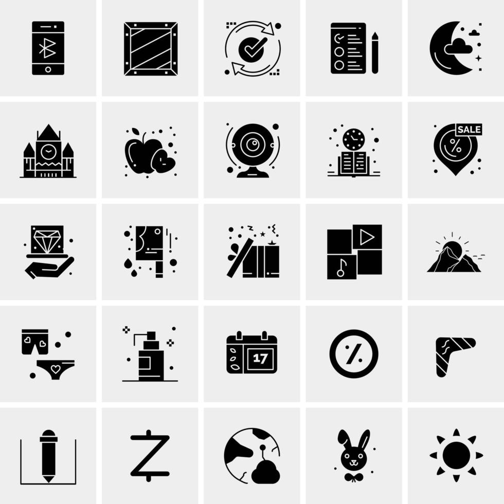 25 Universal Business Icons Vector Creative Icon Illustration to use in web and Mobile Related project