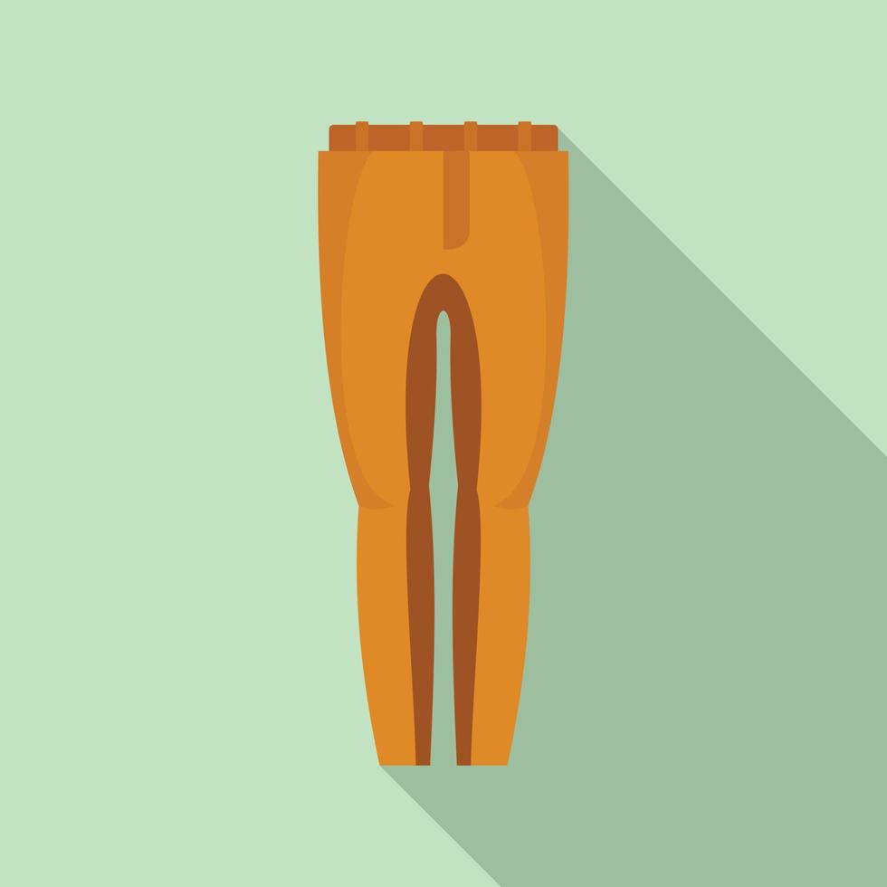 Horse riding pants icon, flat style vector
