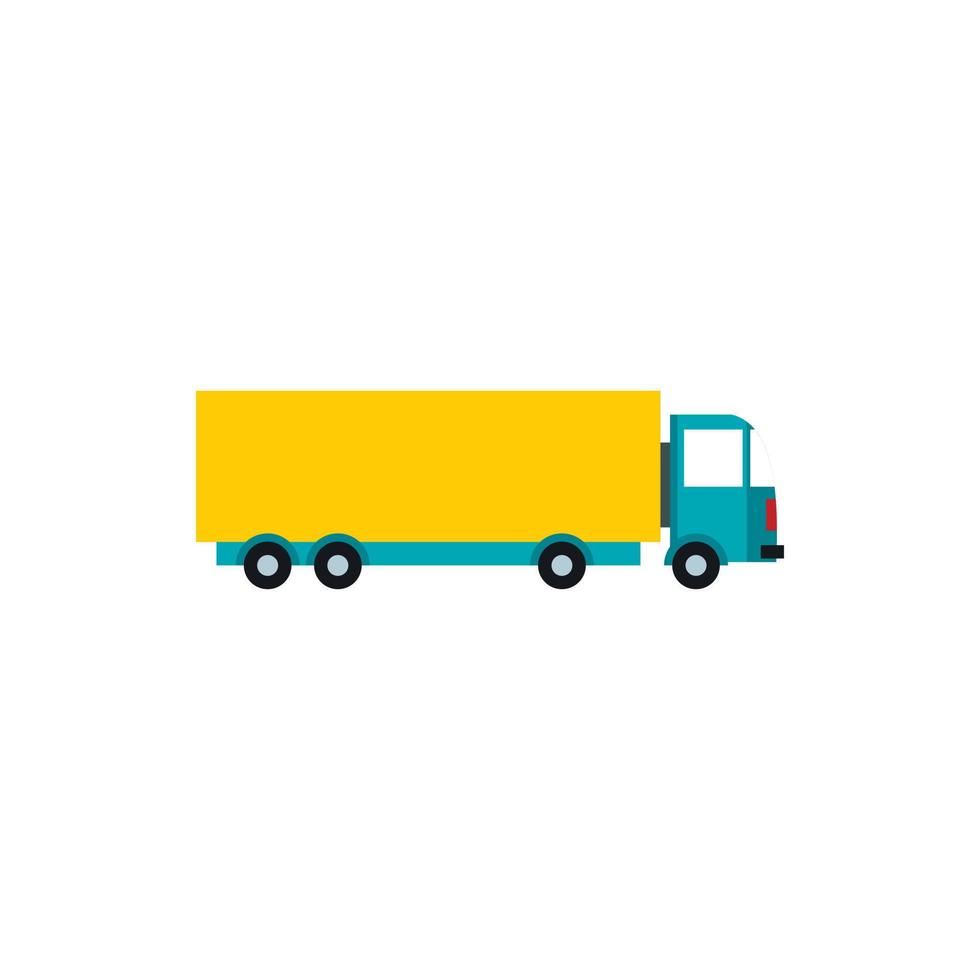 Truck icon, flat style vector