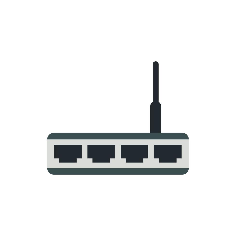 Modem icon, flat style vector