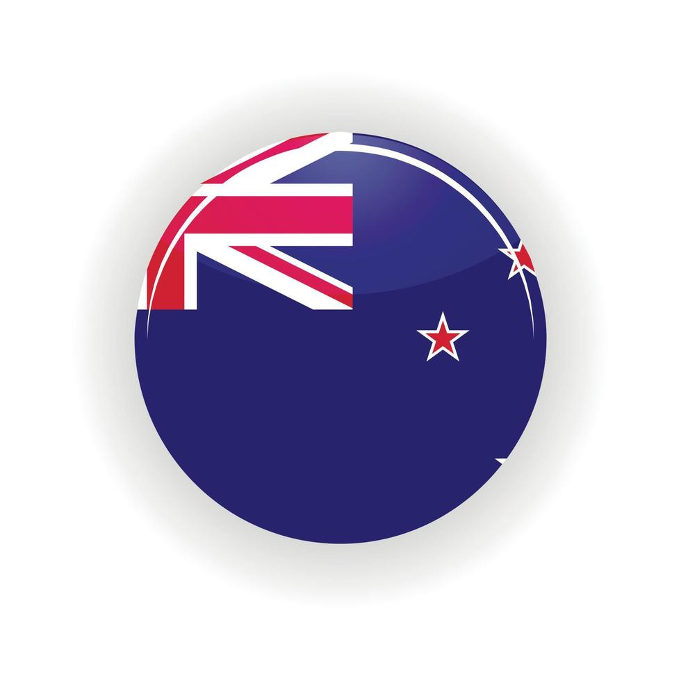 New Zealand icon circle vector