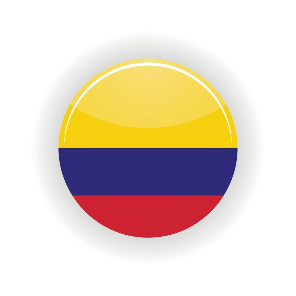 Colombia icon circle vector