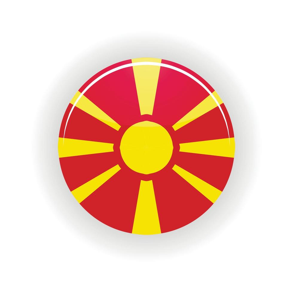 circulo de icono de macedonia vector