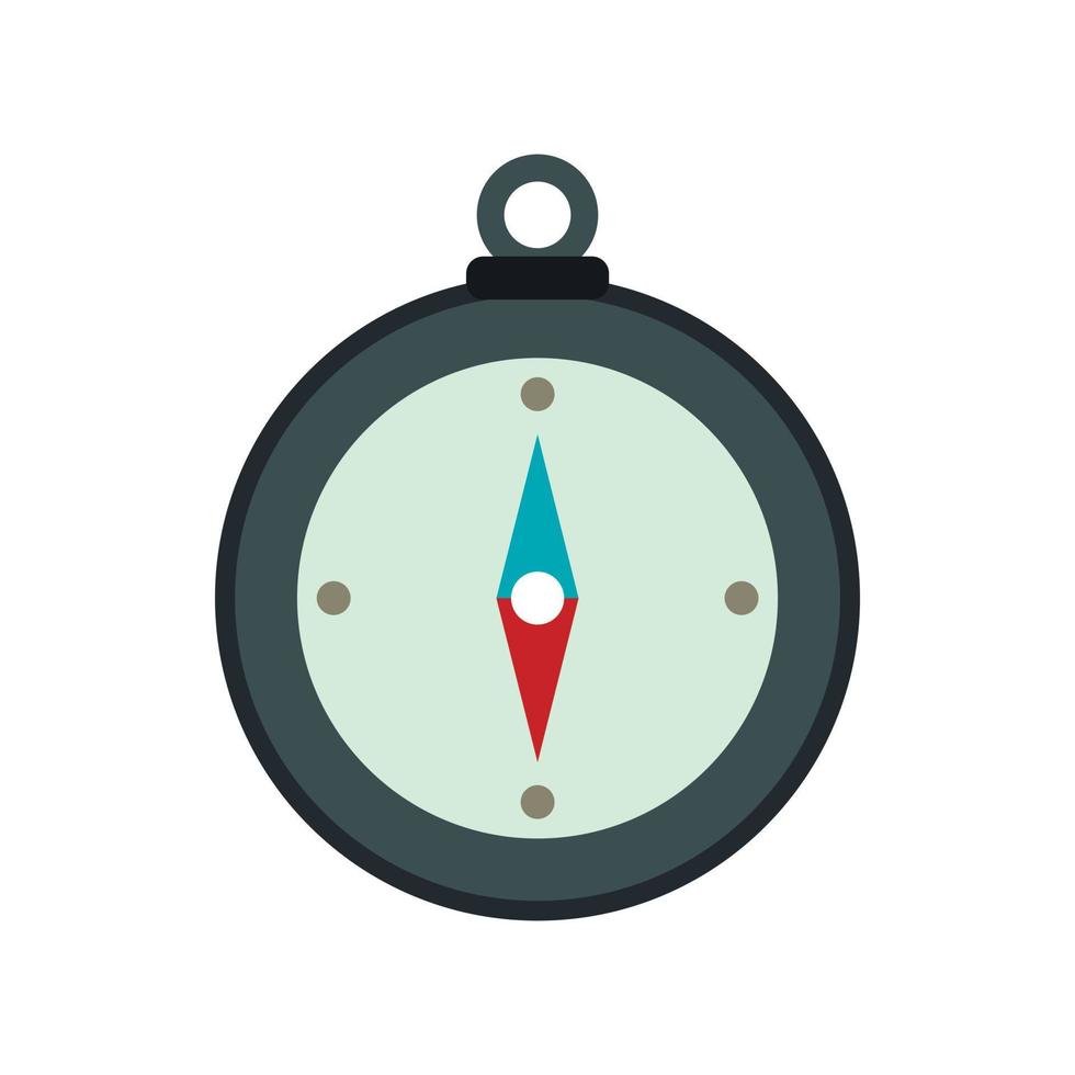 Compass icon, flat style vector