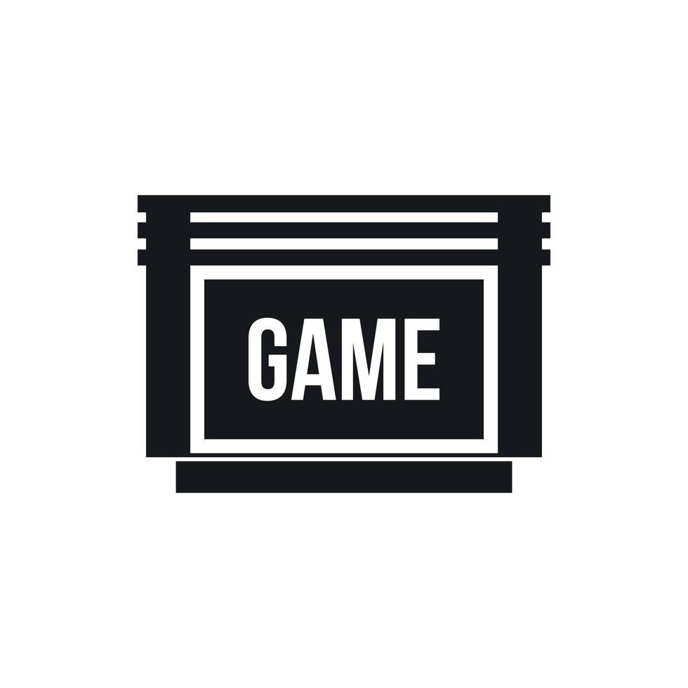 Game cartridge icon, simple style vector