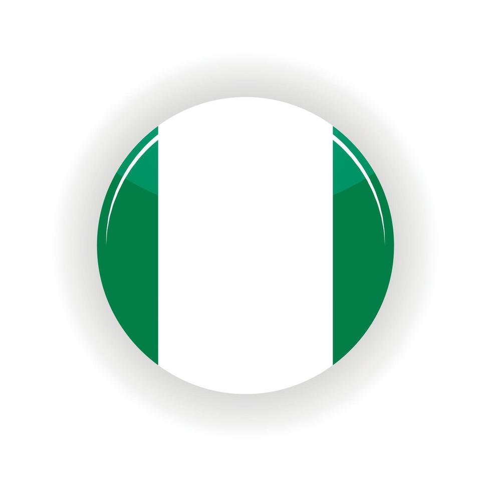 Federal Republic of Nigeria icon circle vector