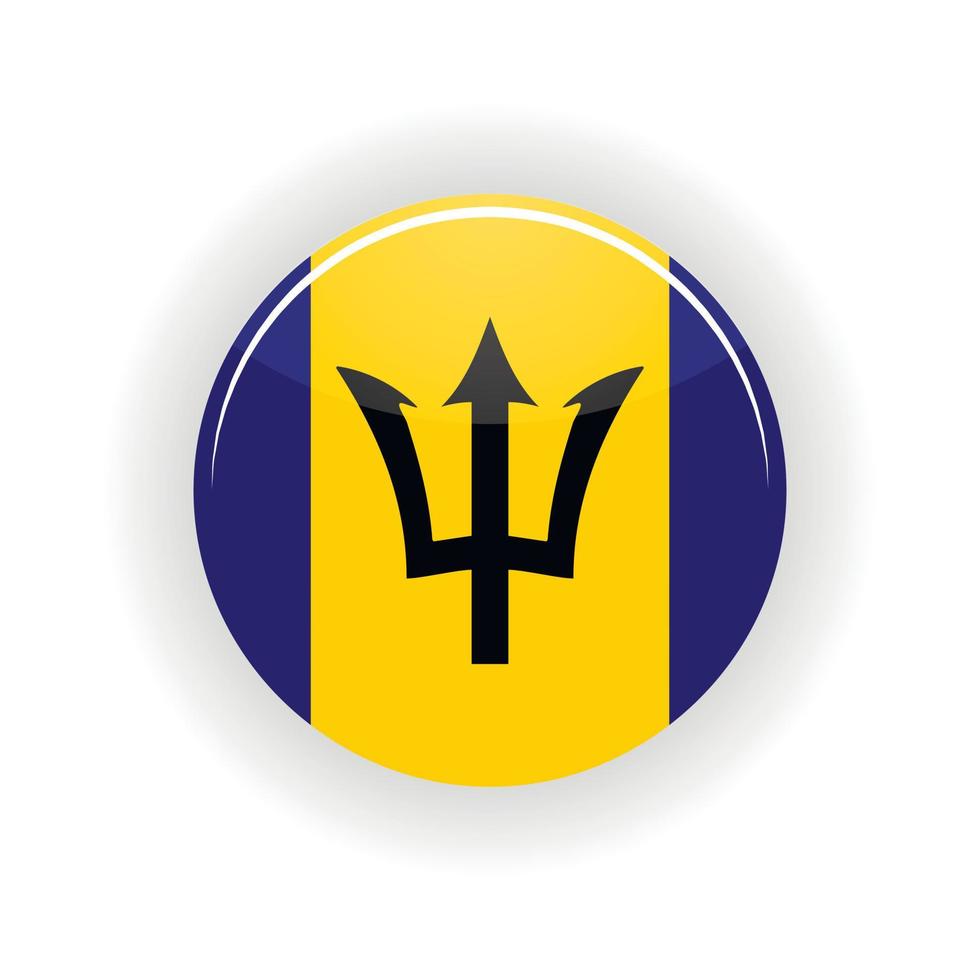 Barbados icon circle vector