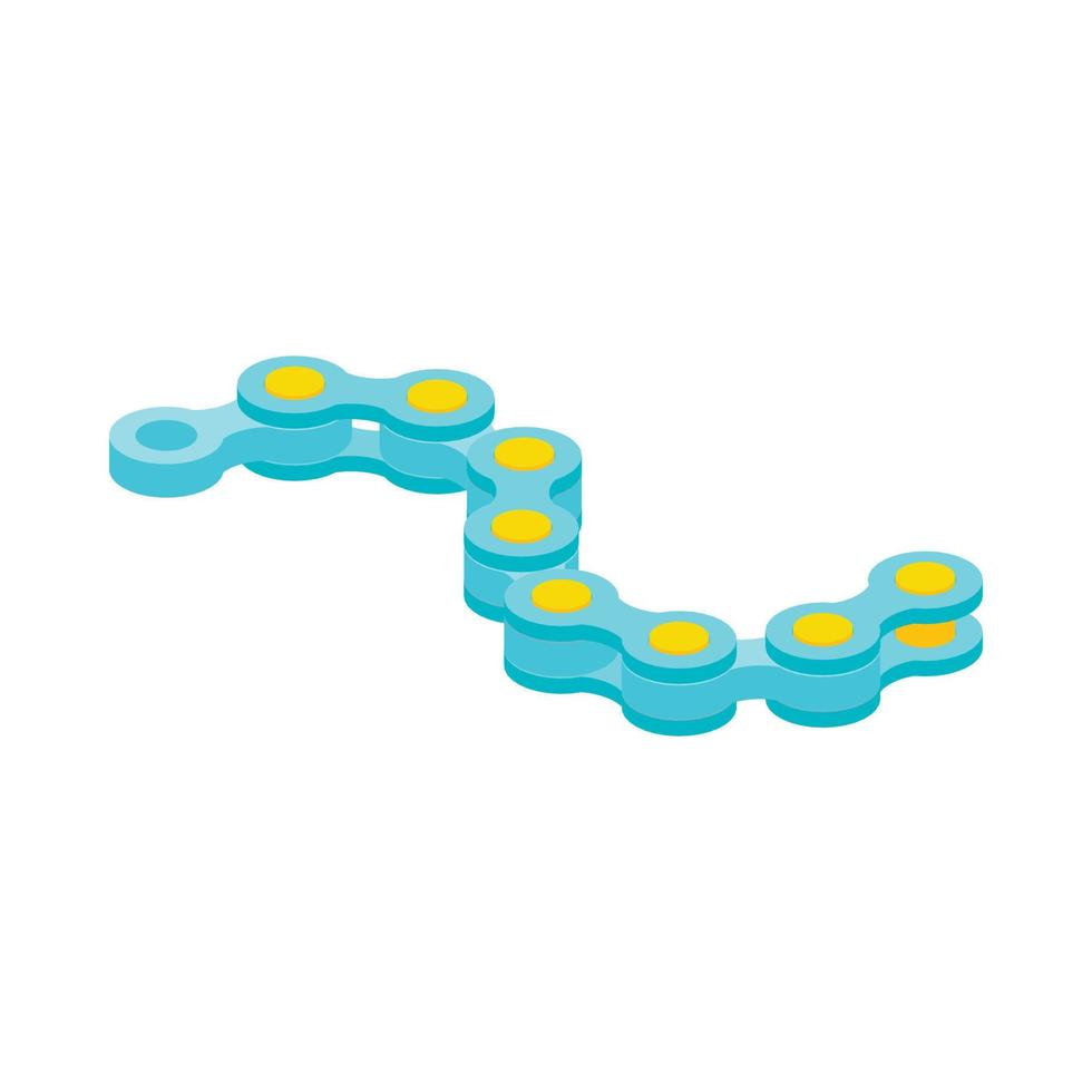 Bike chain icon, cartoon style vector