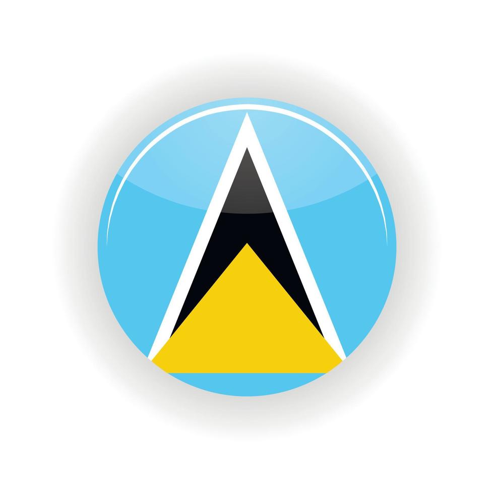 Saint Lucia icon circle vector