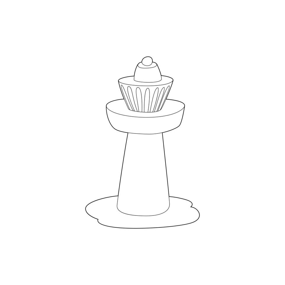 Control tower at airport icon, outline style vector