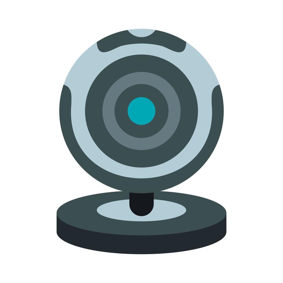 Webcam icon, flat style vector