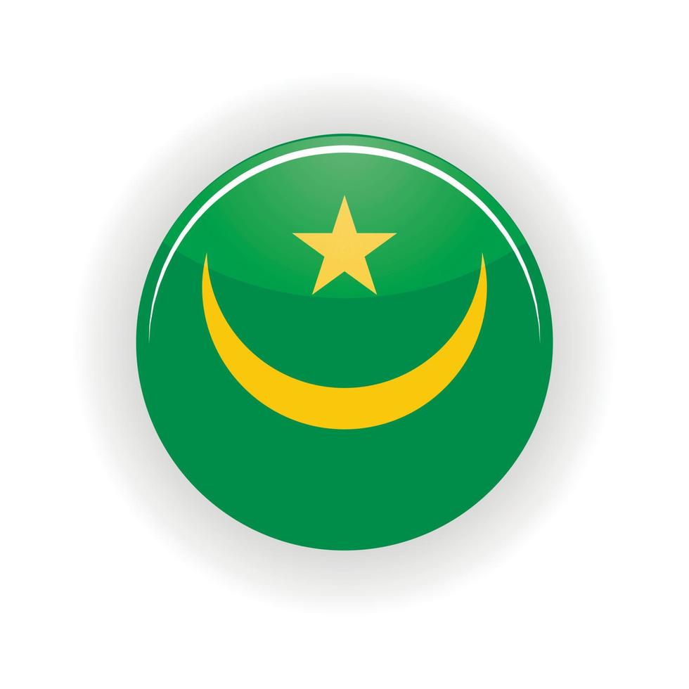 Mauritania icon circle vector