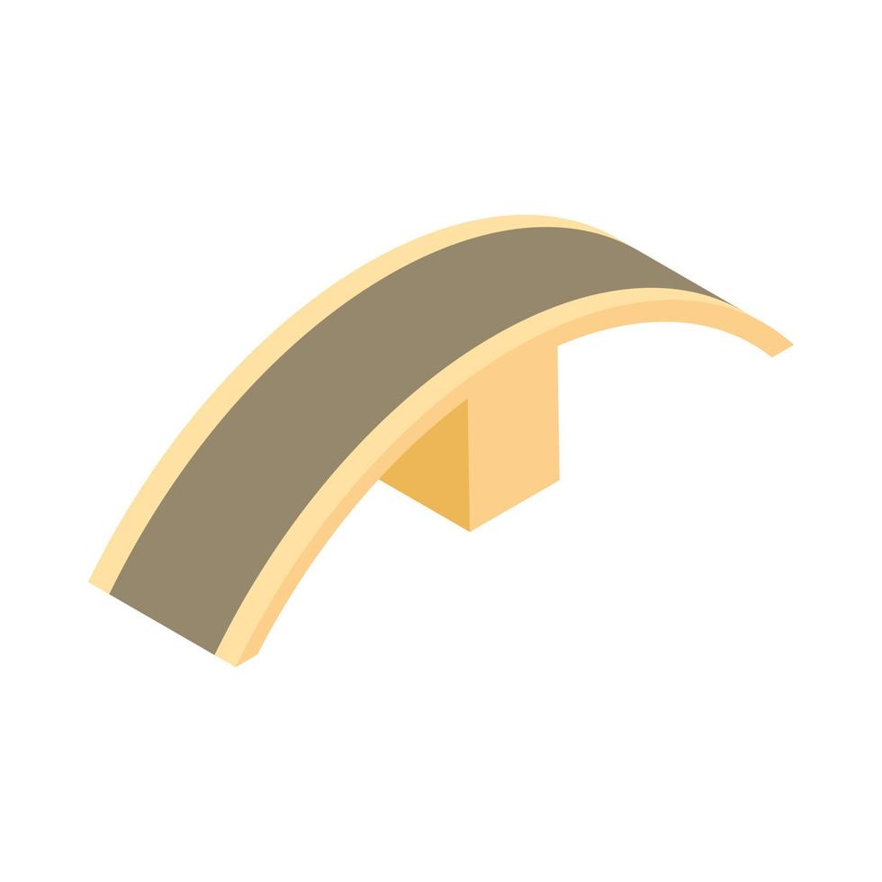 Bridge slide icon, cartoon style vector