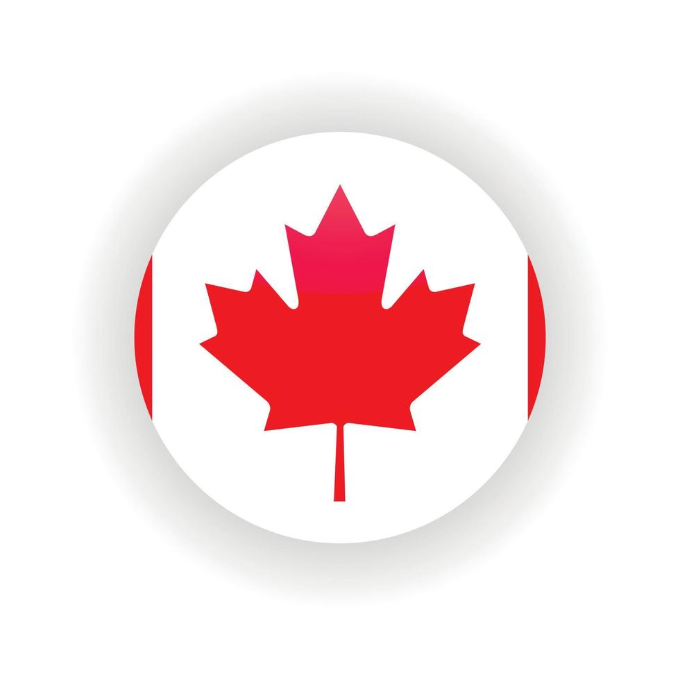 Canada icon circle vector