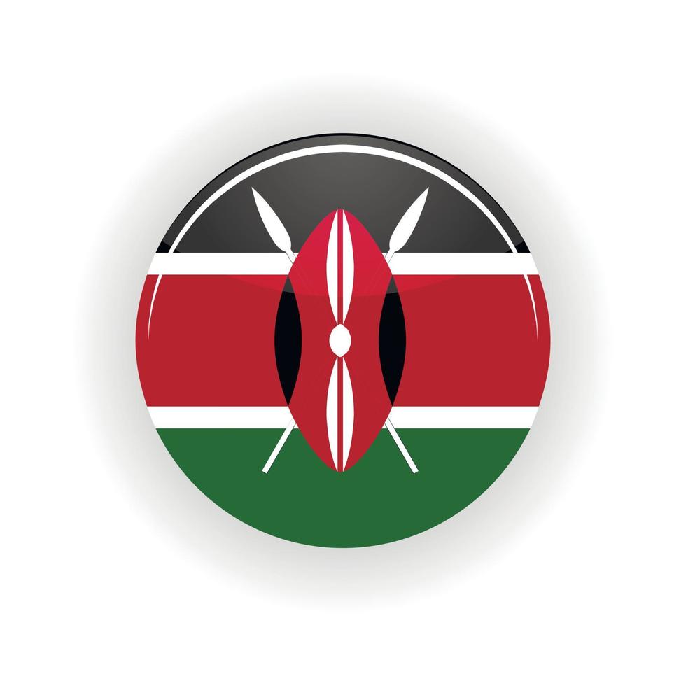 Kenya icon circle vector