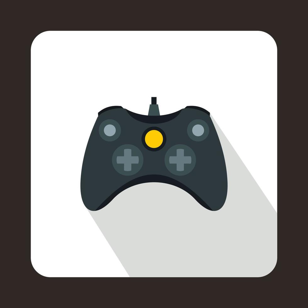 joystick para jugar icono de juegos, estilo plano vector