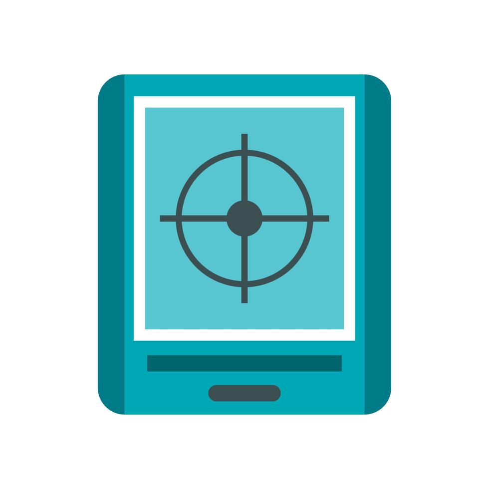 JPS navigator icon, flat style vector