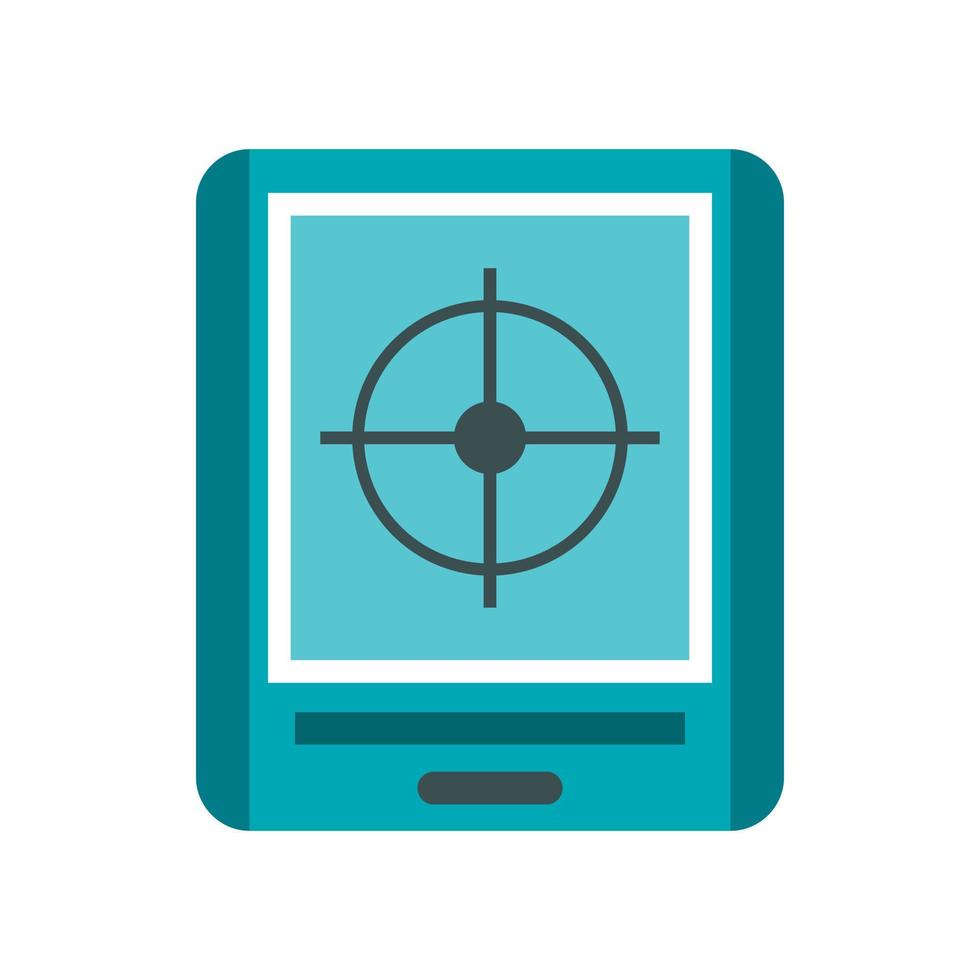 JPS navigator icon, flat style vector