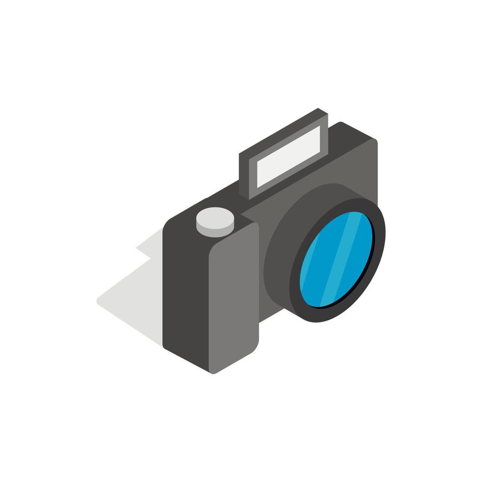 Camera icon, isometric 3d style vector