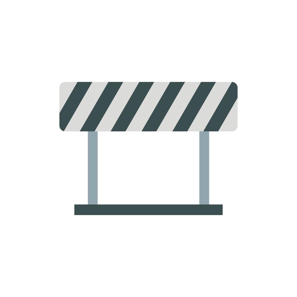Traffic prohibition sign icon, flat style vector