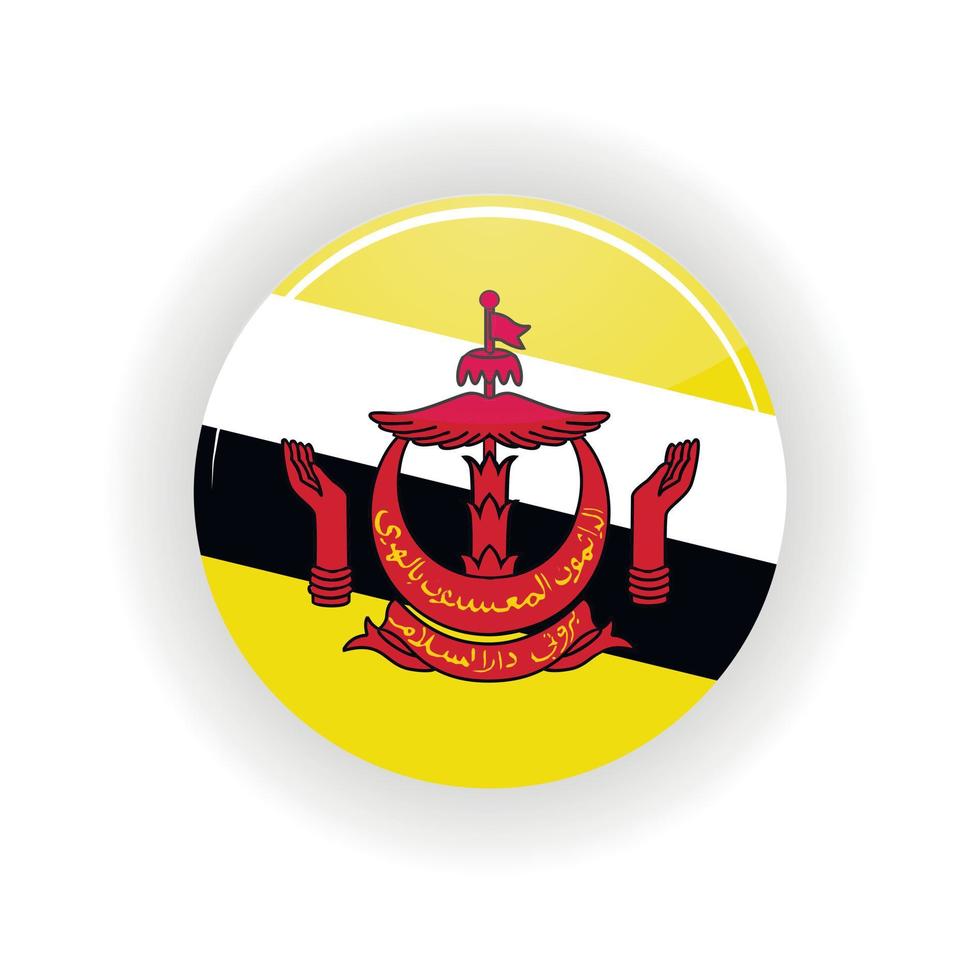 Brunei icon circle vector