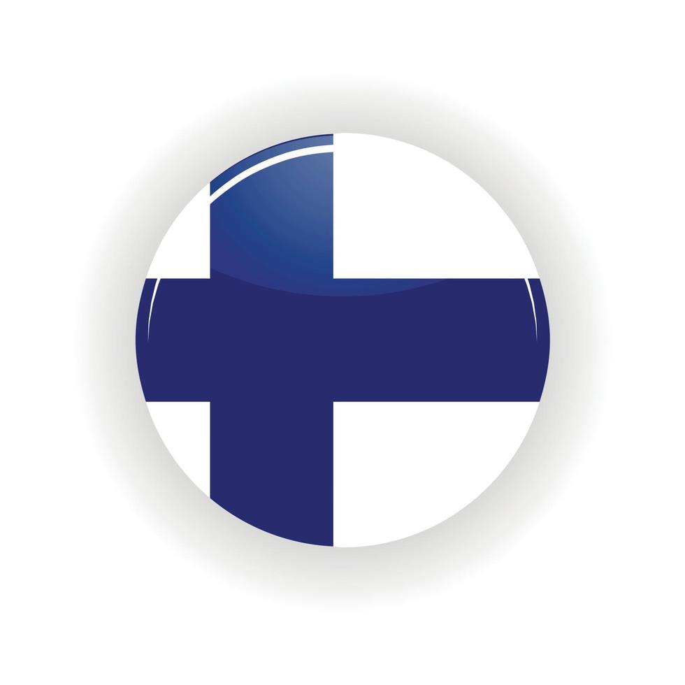 Finland icon circle vector