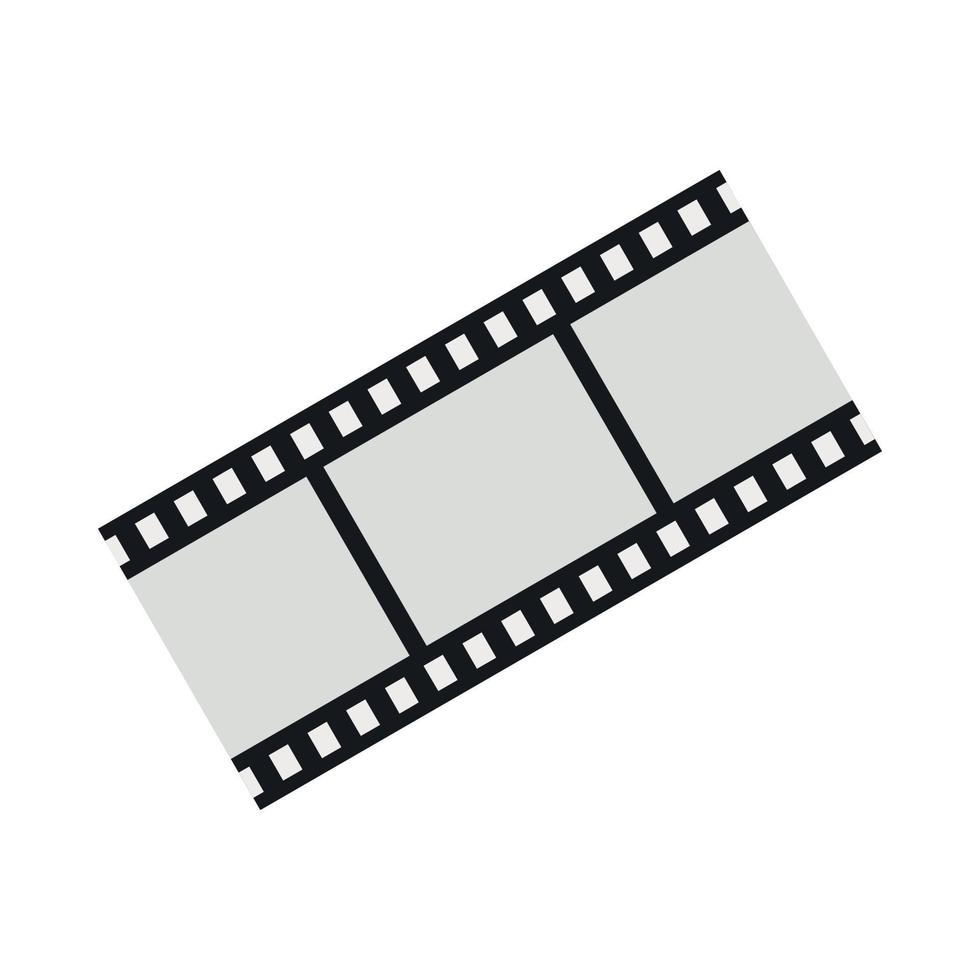 Film strip icon in flat style vector