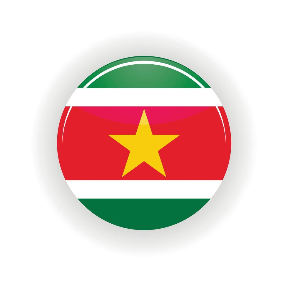 Surinam icon circle vector