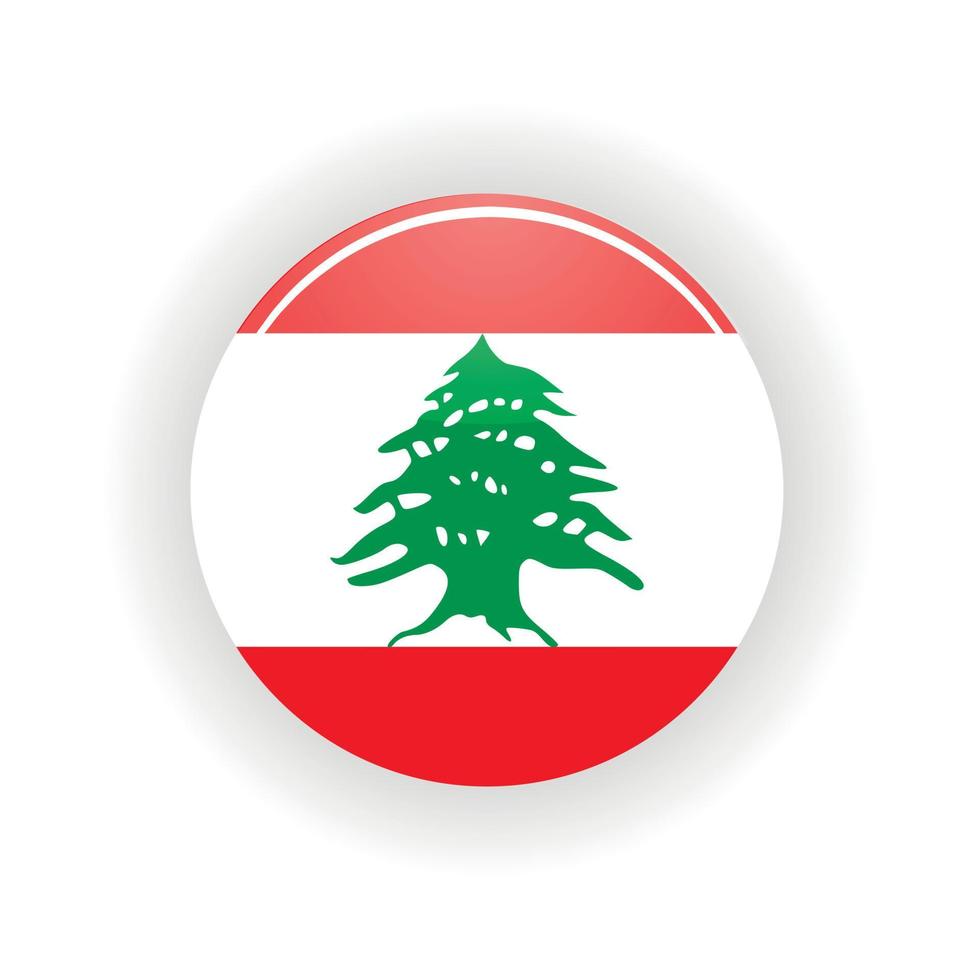 Lebanon icon circle vector