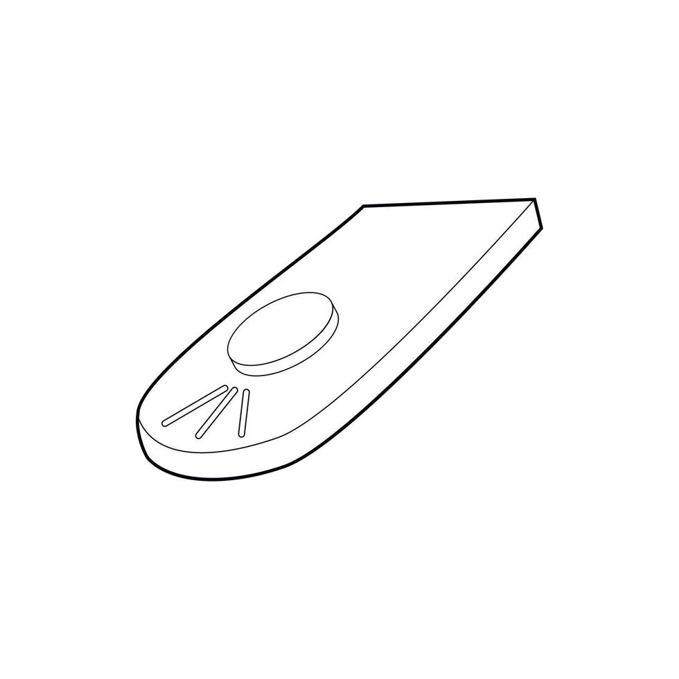 Remote control for camera icon, outline style vector