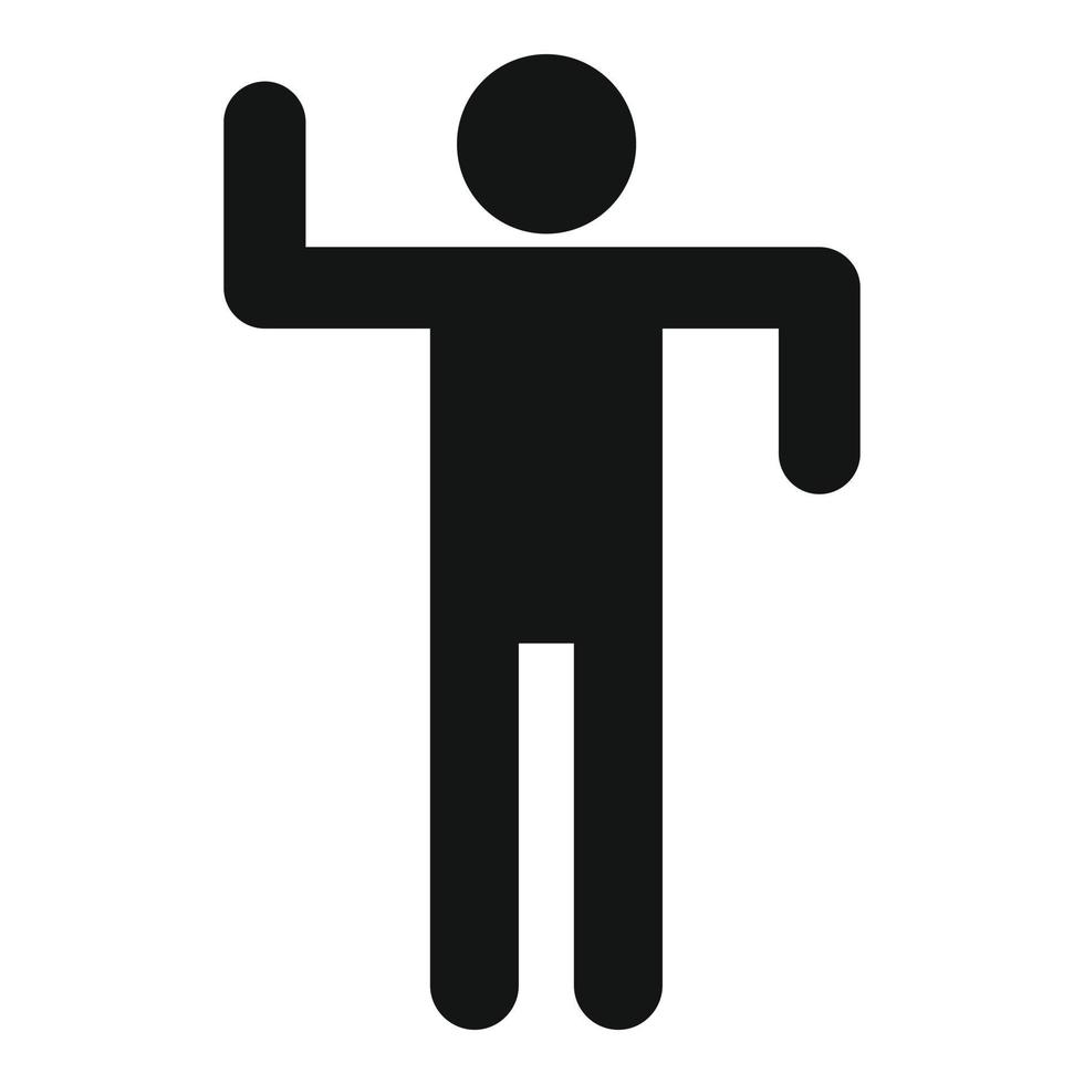 Stick figure stickman icon pictogram vector simple