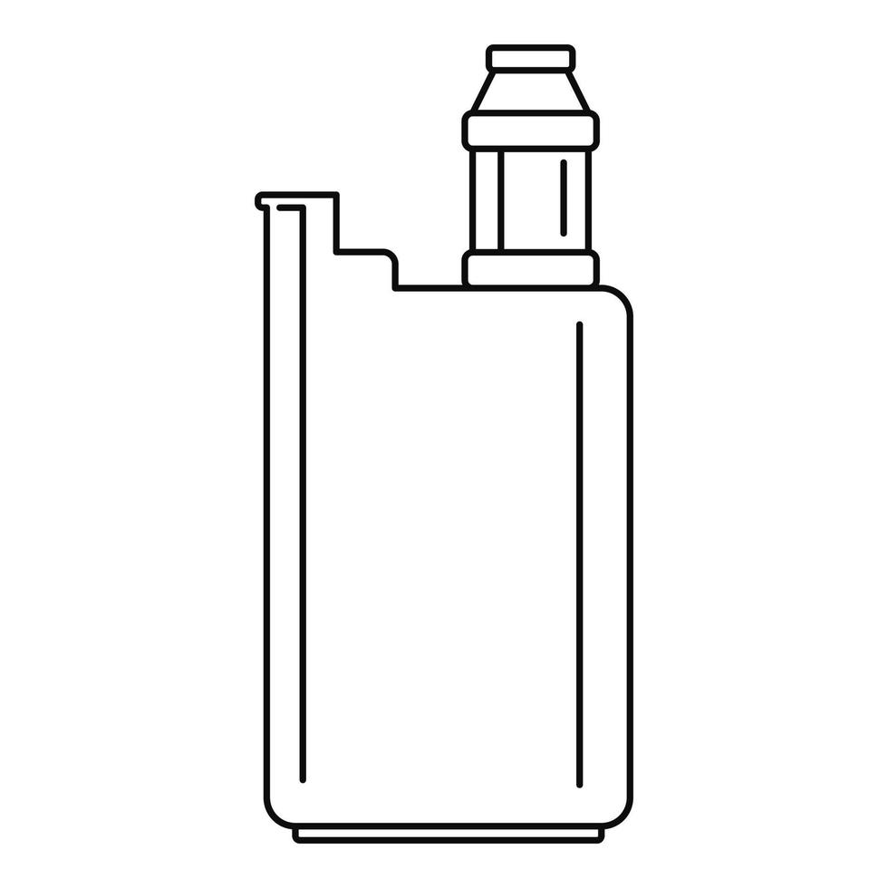 icono de caja de vape, estilo de contorno vector