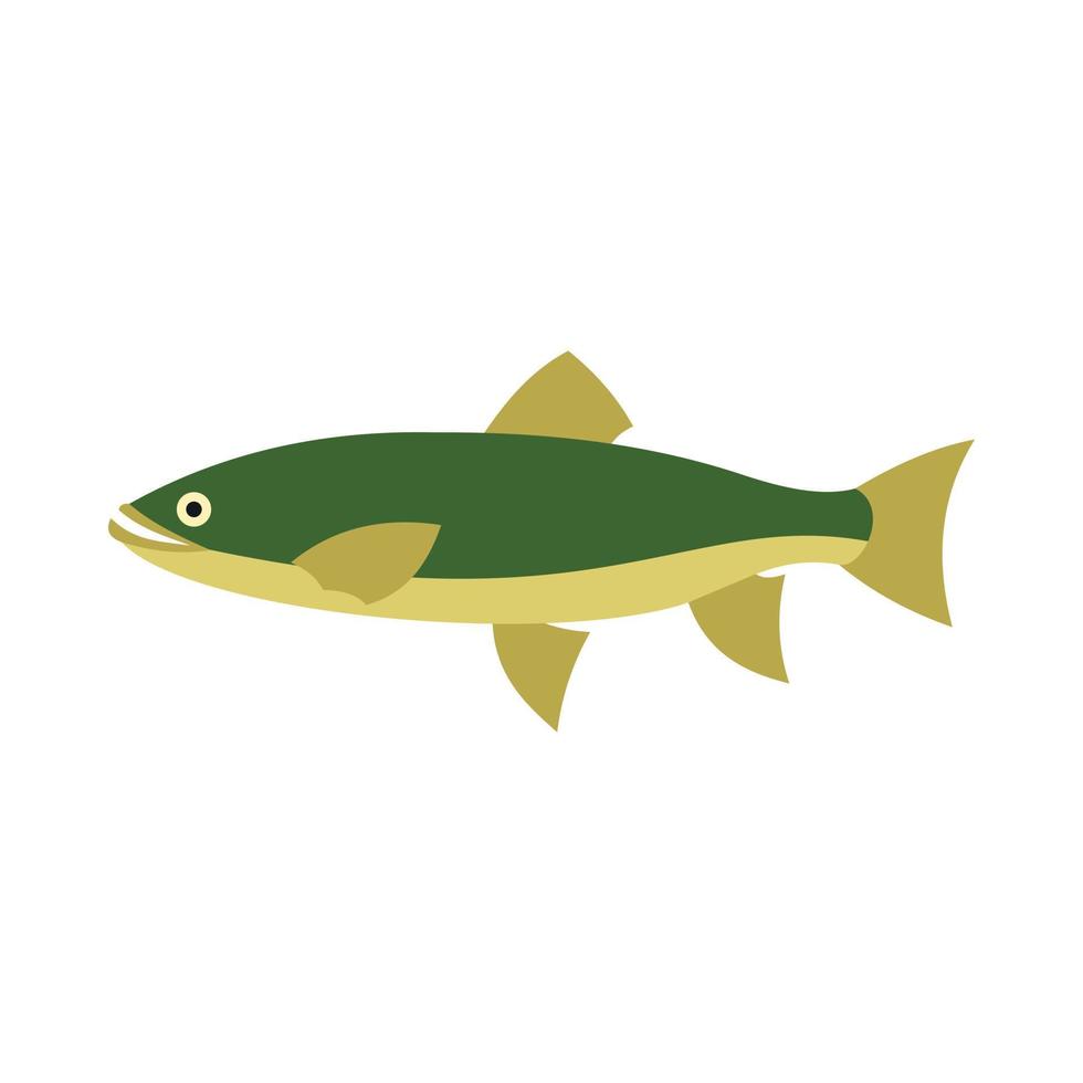 Smelt icon, flat style vector