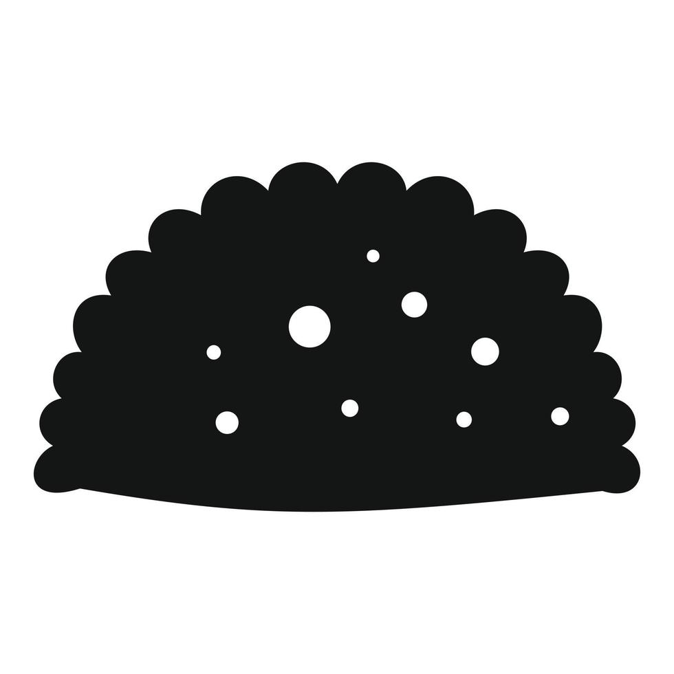 icono de pattie, estilo negro simple vector