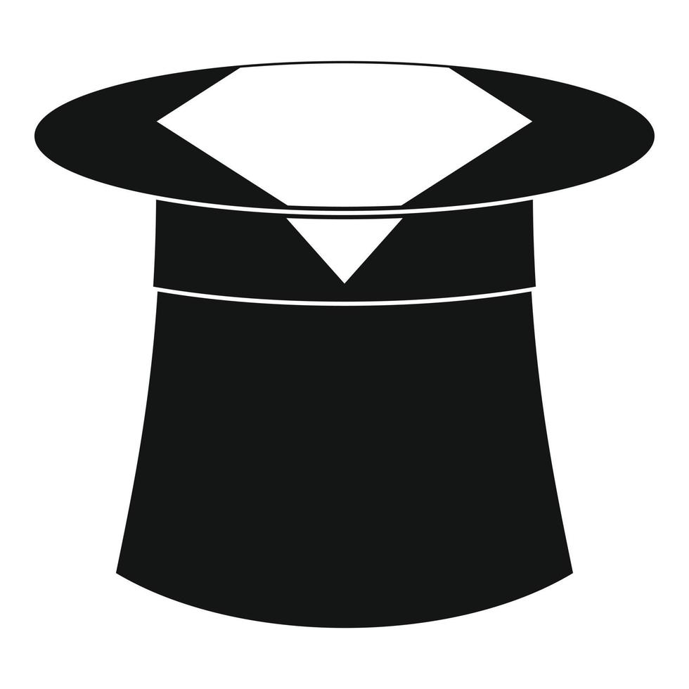 Hat with napkin icon, simple style. vector
