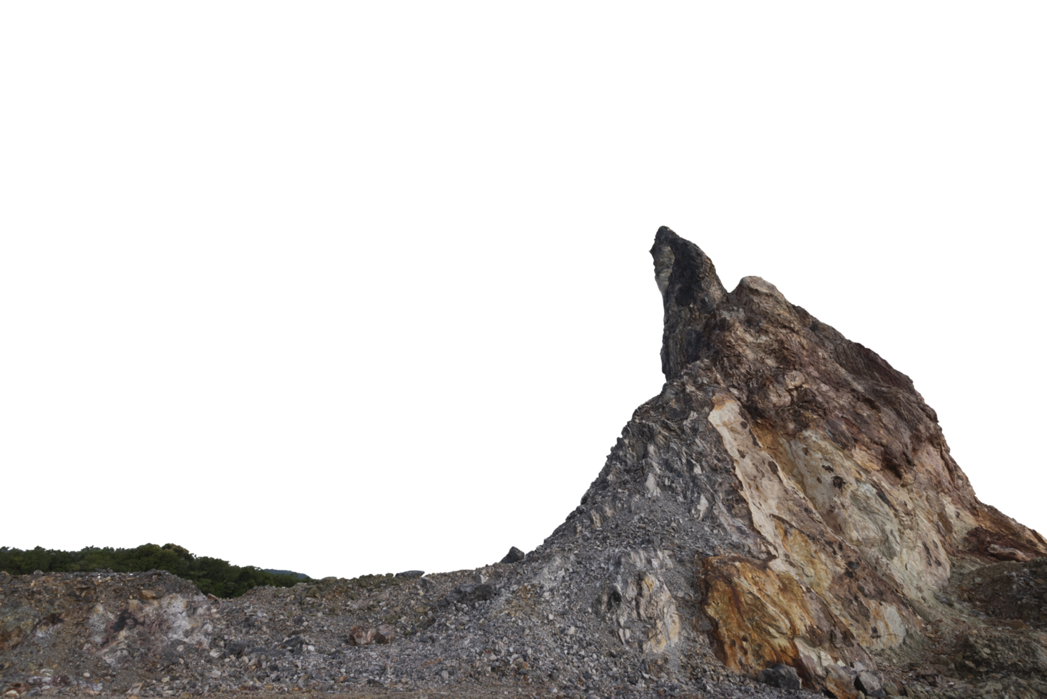 Rock mountain isolated png