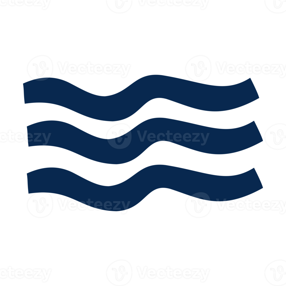 abstrakt geometrisk i vågor form. naiv konst för design element png