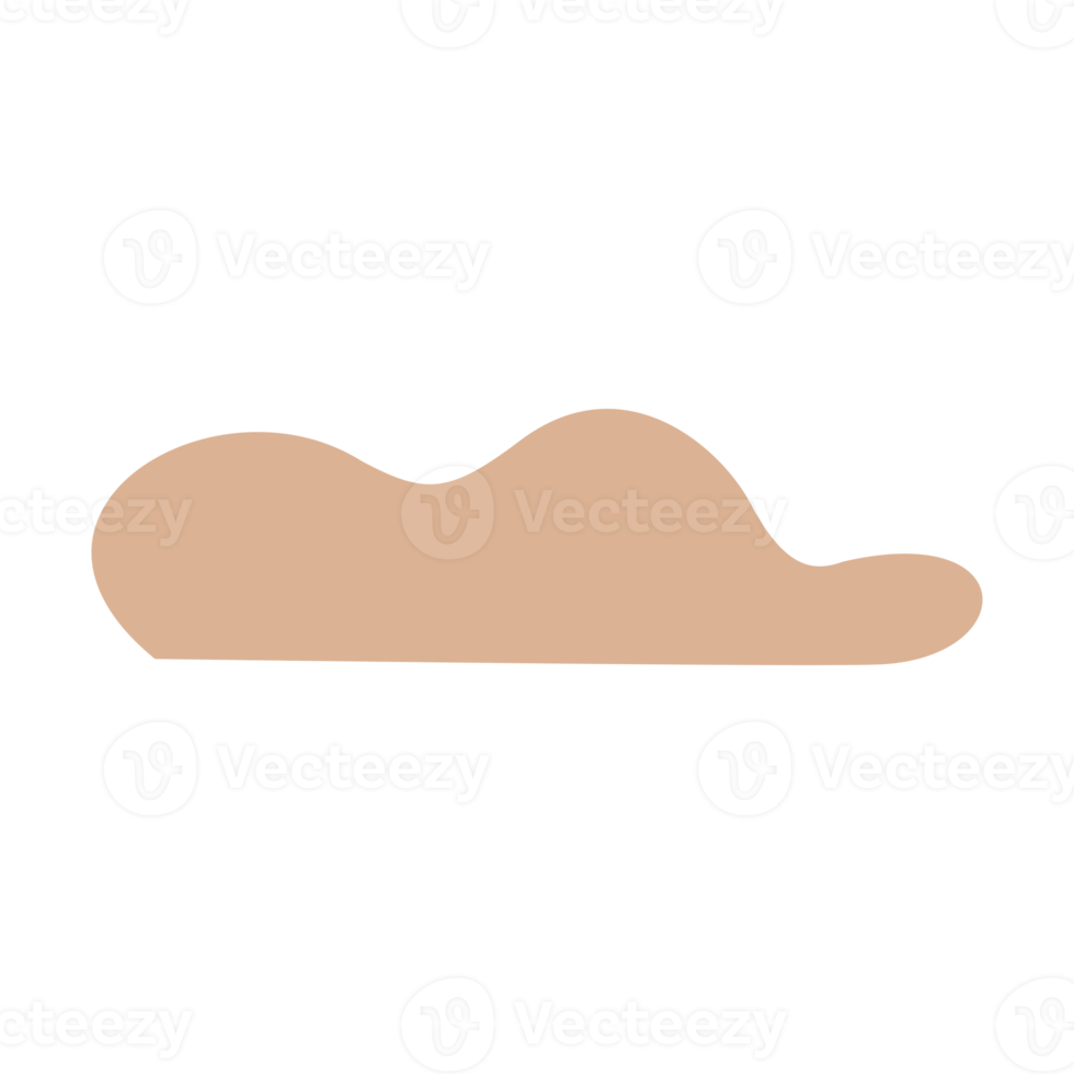 gemakkelijk wolk vorm in pastel kleur voor ontwerp element png