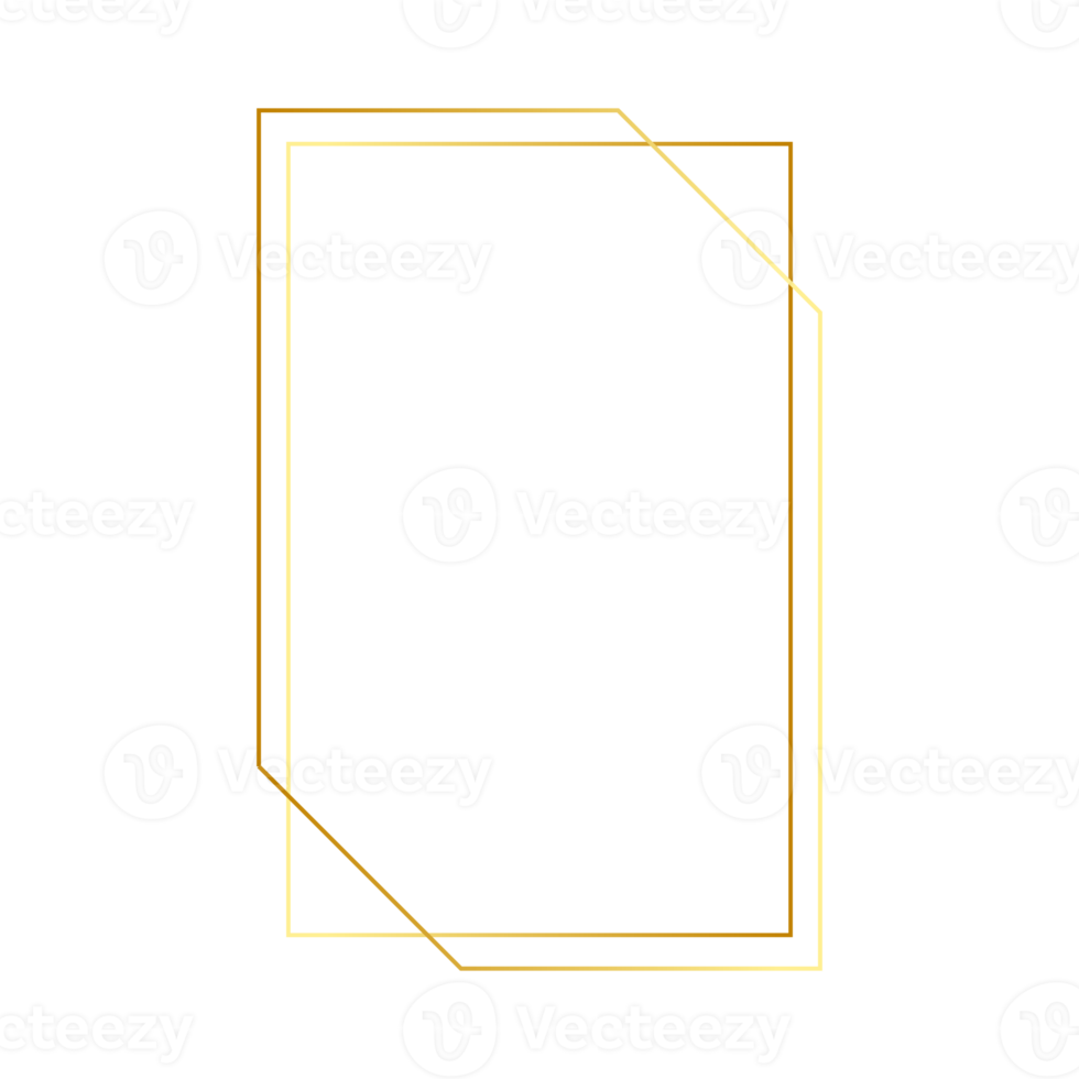 línea dorada geométrica en estilo de lujo para espacio de copia de marco png