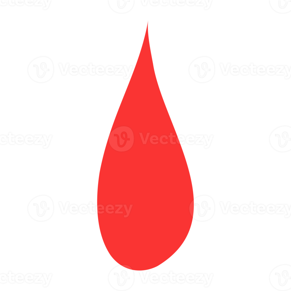 geométrico abstracto en forma de sangre. arte ingenuo para elemento de diseño png